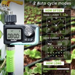 RAINPOINT Sprinkler Timer, Programmable Water Timer for Garden Hose, Outdoor Soaker Hose Timed with Rain Delay/Manual/Automatic Watering System, Digit