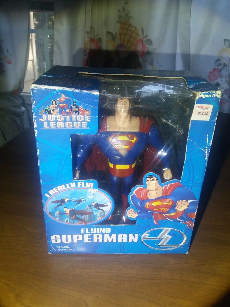 flying superman ceiling toy