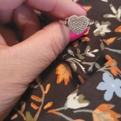 Chocolate Diamond Heart Ring 1/4 Carot Kay's 
