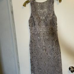 Silver Beaded Dress