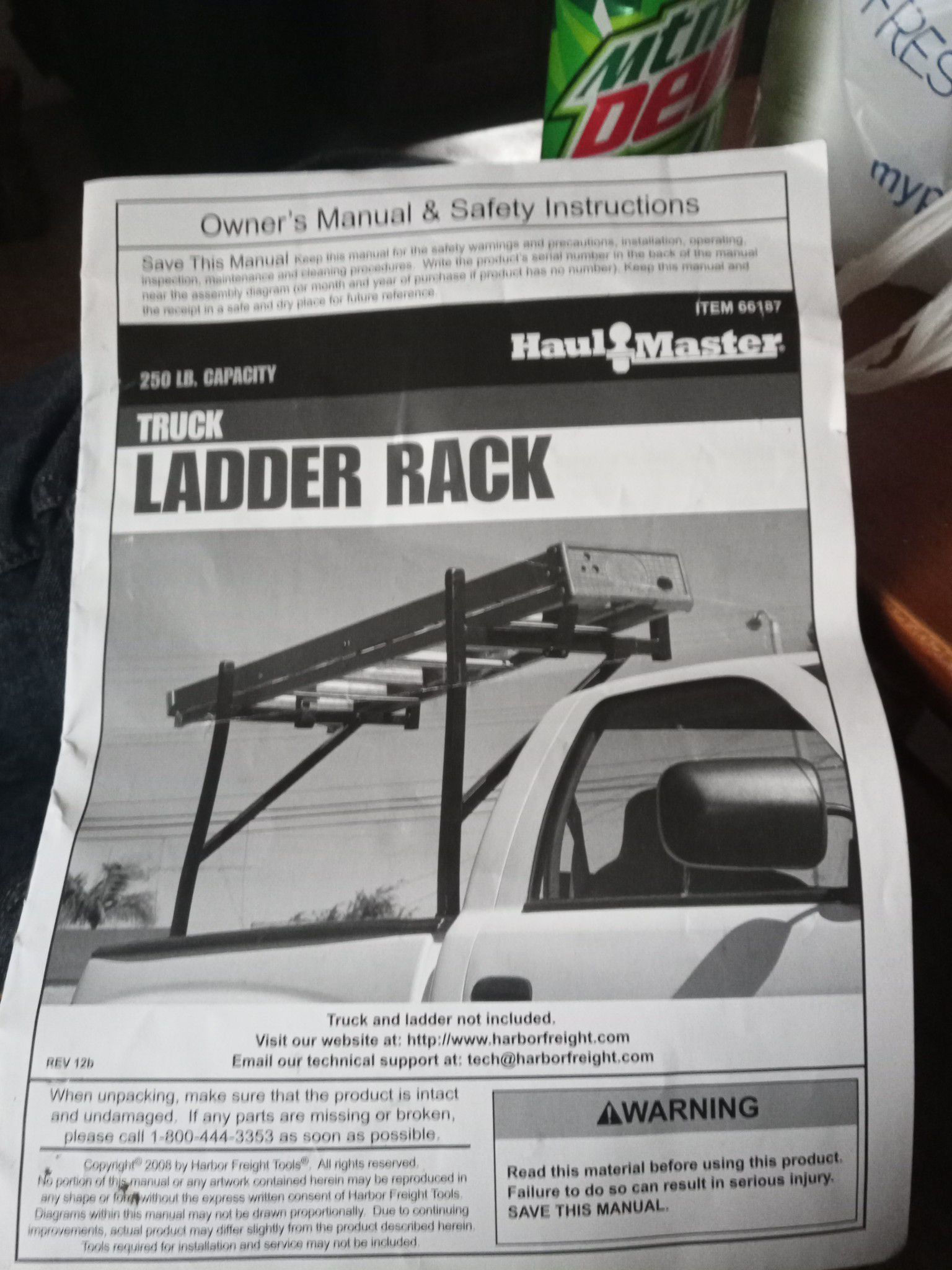 Haul master ladder racks