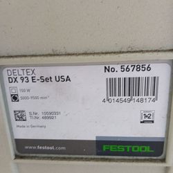 Festool Sanders and dust extractor