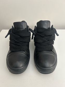 RICK OWENS JUMBO LACE BLACK LOW SIZE 45
