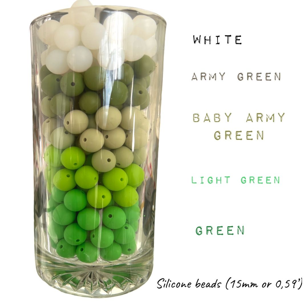 150 Pcs Silicone Beads