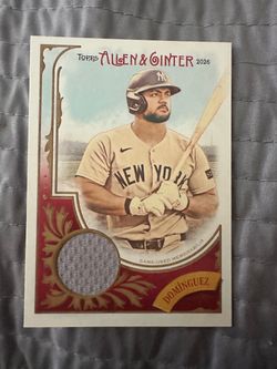 JASSON DOMINGUEZ 2026 Topps Allen & Ginter FULL SIZE RELIC A #FSRA-JDO Yankees