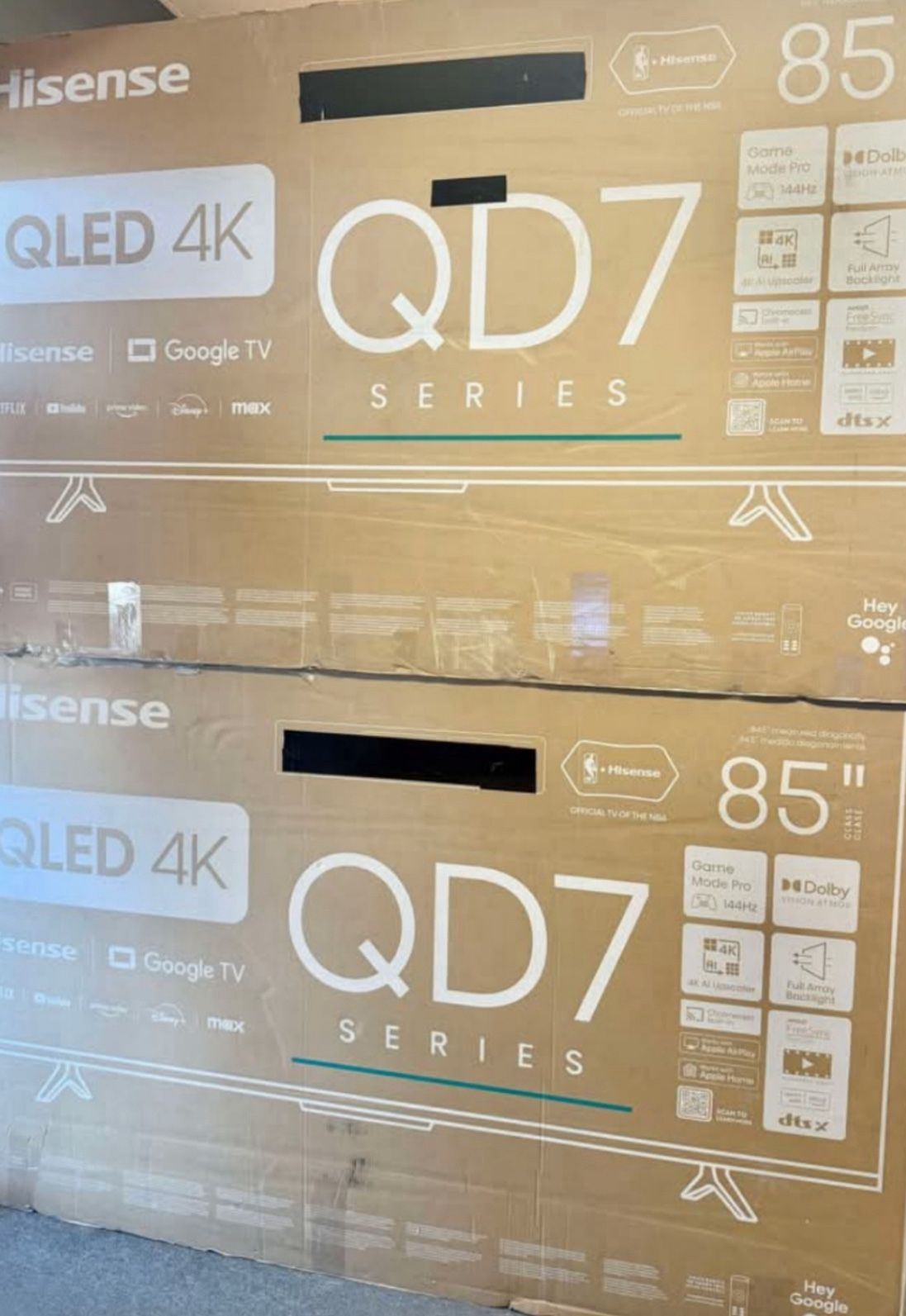 85 Tv Hisens Smart 4k HDTV $55 Down Takes The TVs On Finacing  Free Delivery. 6 Month Warranty. 