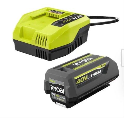 40V Lithium-Ion 4.0 Ah Battery and Fast Charger Kit
by

RYOBI