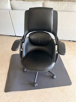 ALL33 BackStrong C1 Ergonomic Vegan Leather Swivel Computer and Desk Chair, Black