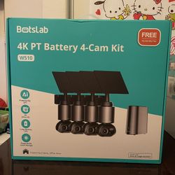4K  Solar Battery Security Camera Kit
