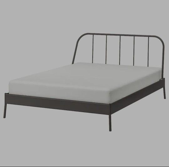 KOPARDAL
Bed frame, gray/Queen