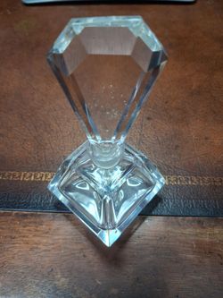 Clear Crystal Glass Perfume Bottle