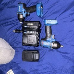 Hercule’s power tool’s 1/2 stubby and 3/8 with battery and charger 