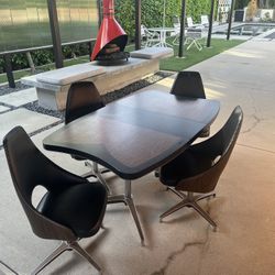 Vintage Mid Century Dining Table & Chairs