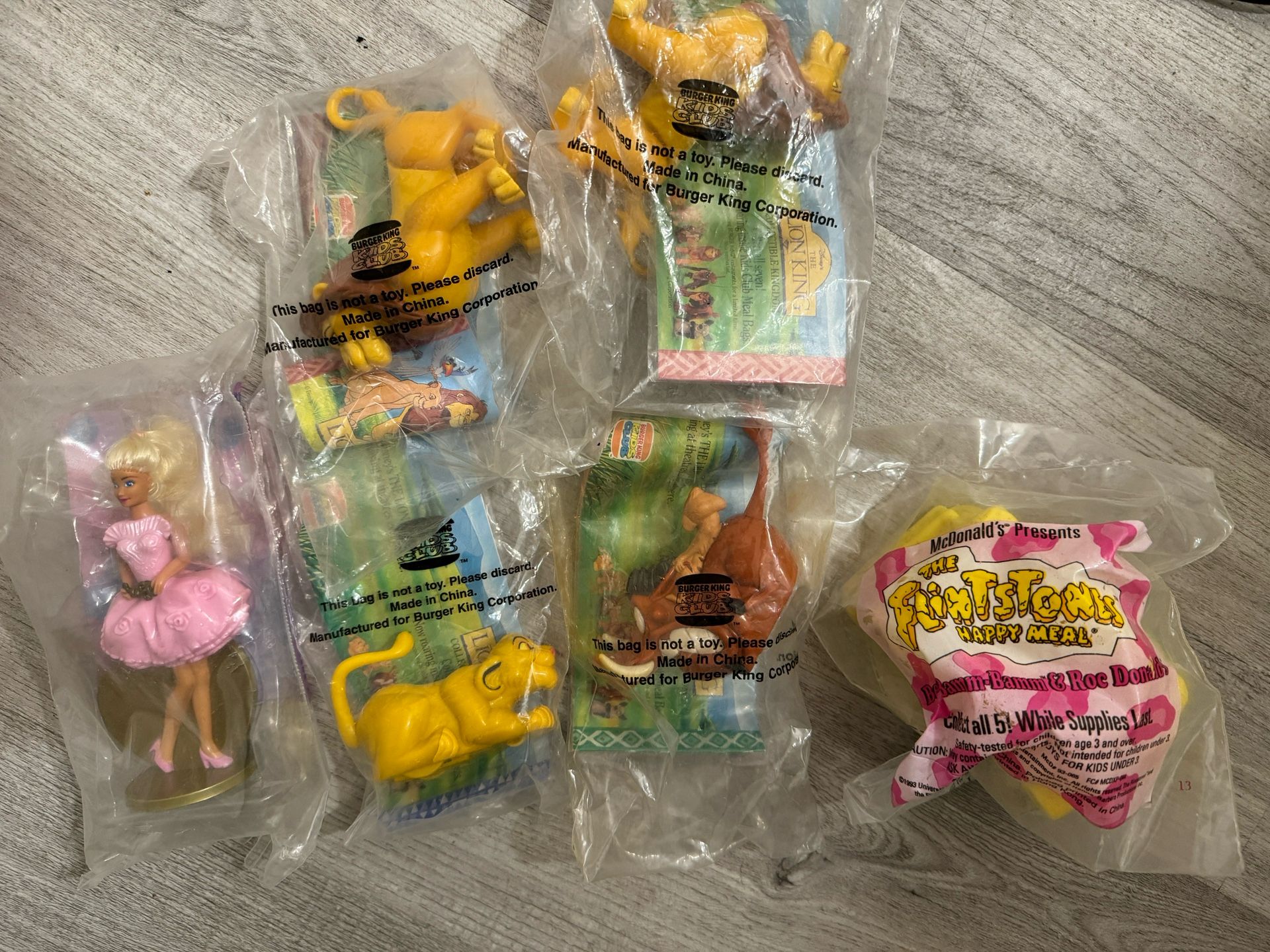 Vintage Kids Meal Toys