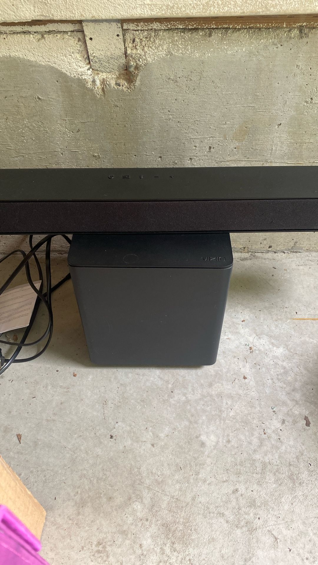 VISIO Sound Bar with Subwoofer