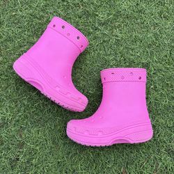 Toddler Kids Size 9 Crocs C9 Slip On Rain Boots Waterproof Lightweight