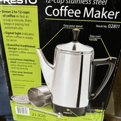  Presto Coffee Maker 12 Cup 