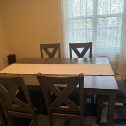 Dinning set with 6 chairs