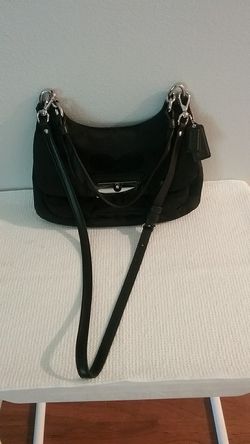 Coach Crossbody Black Signature Purse