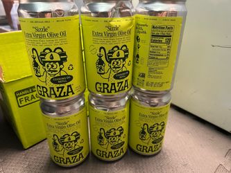 Graza Sizzle Extra Virgin Olive Oil Refill Can, Non-GMO, 24.5 Fluid
