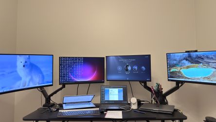 4 Computer Monitors – Lenovo ThinkVision, HP & CRUA | Great for Home Office, Gaming & Productivity