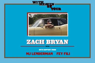 Zach Bryan Snapdragon Stadium July 31st