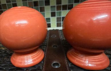 Vintage Fiestaware Ceramic Salt and Pepper Shakers
