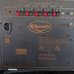 KLIPSCH 5.1 PROMEDIA BASH SUBWOOFER  PARTS OR REPAIR