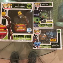Funko Pop The Simpsons Treehouse Of Horror Exclusives Set