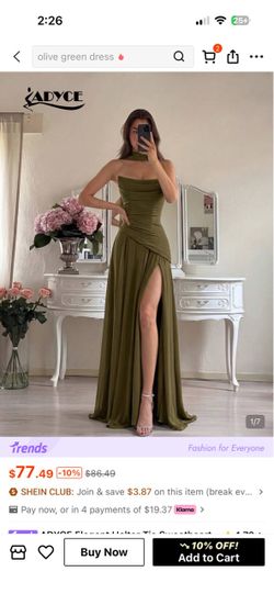 Olive green dress