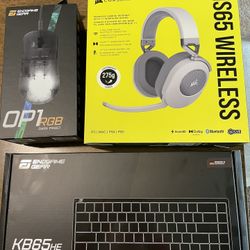 Gaming Keyboard, Mouse And Headset 