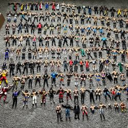 WWE WRESTLING SUPER LOT Action Figures / Rings / MORE