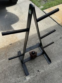 Olympic and Standard Weight Rack 