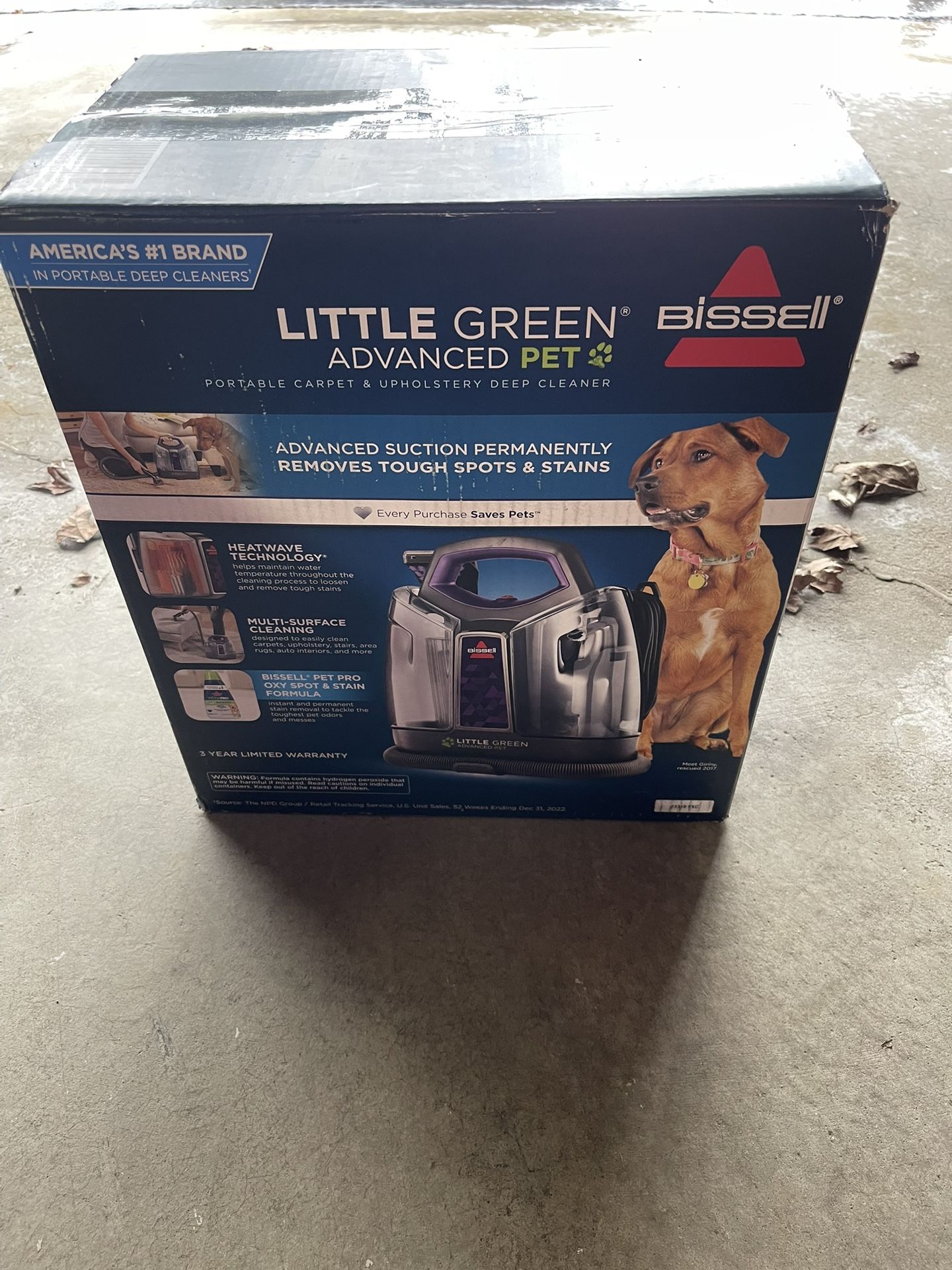 LITTLE GREEN BisSEll® ADVANCED PET PORTABLE CARPET & UPHOLSTERY DEEP CLEANER