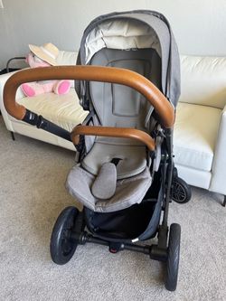 Nuna infant car seat and Nuna mixx stroller with adapter