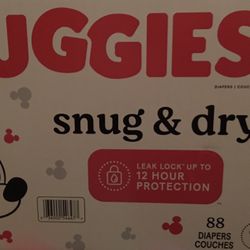 Huggies Box Snug and Dry Size 3 Diapers—-88ct
