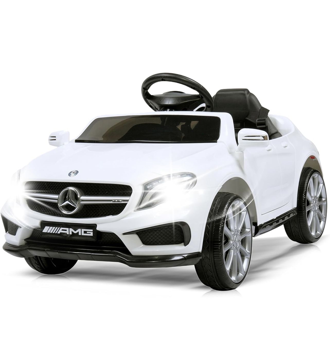 Mercedes Benz Electric Car for Kids by TOBBI,Toddler Electric Vehicle,Children Ride On Toy with Parental Remote Control/Double Doors/5 Point Safety B