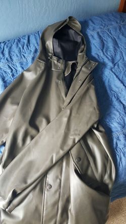 Long mens raincoat