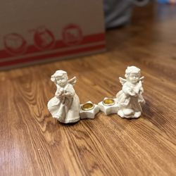 Twin Angel Knick Knack Set