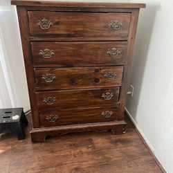 Antique Solid Wood Dresser 