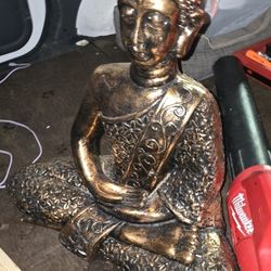 Buddha Indian Handmade Ceramic Statue 3 Ft Tall 2 Ft Wide 