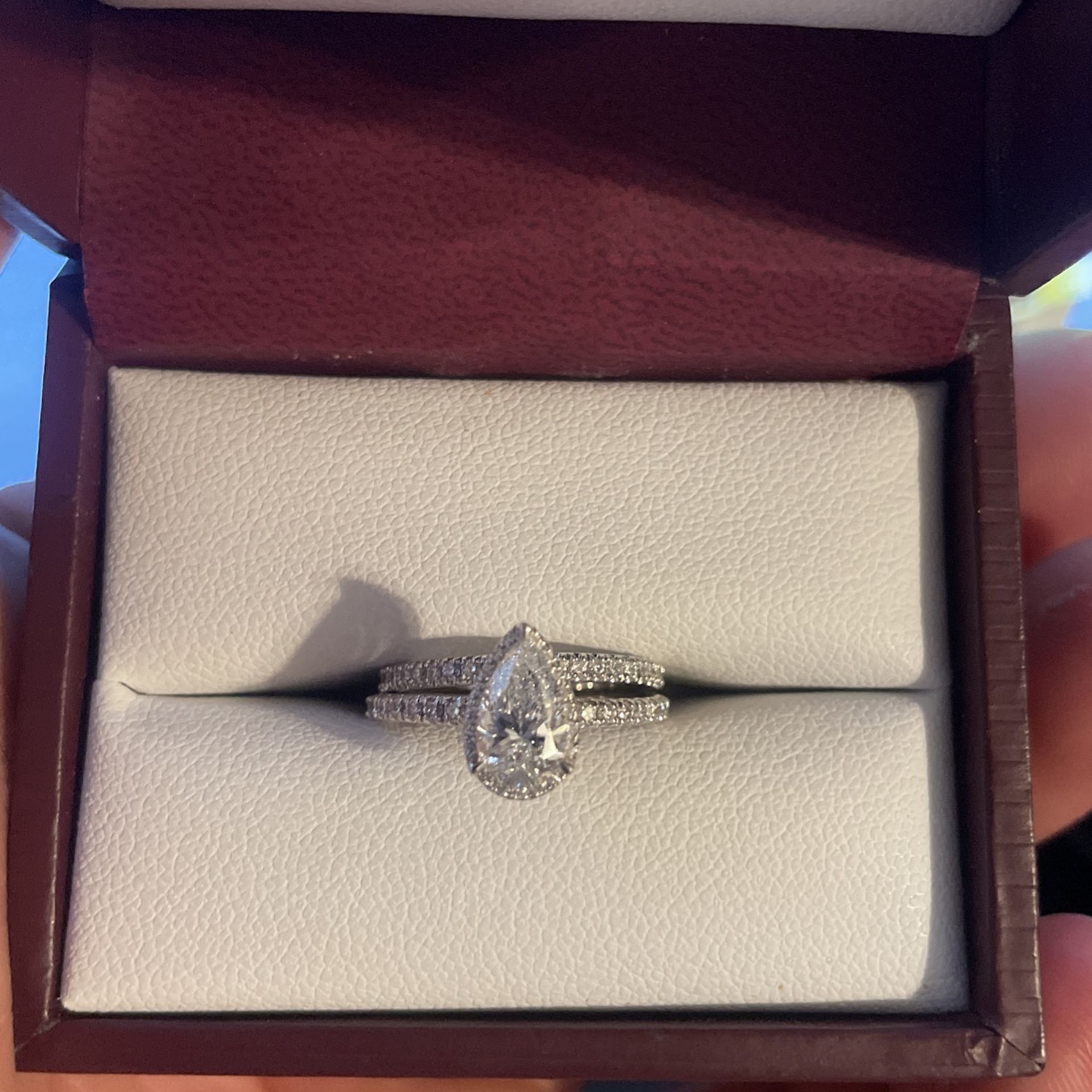 14k White Gold Engagement Ring