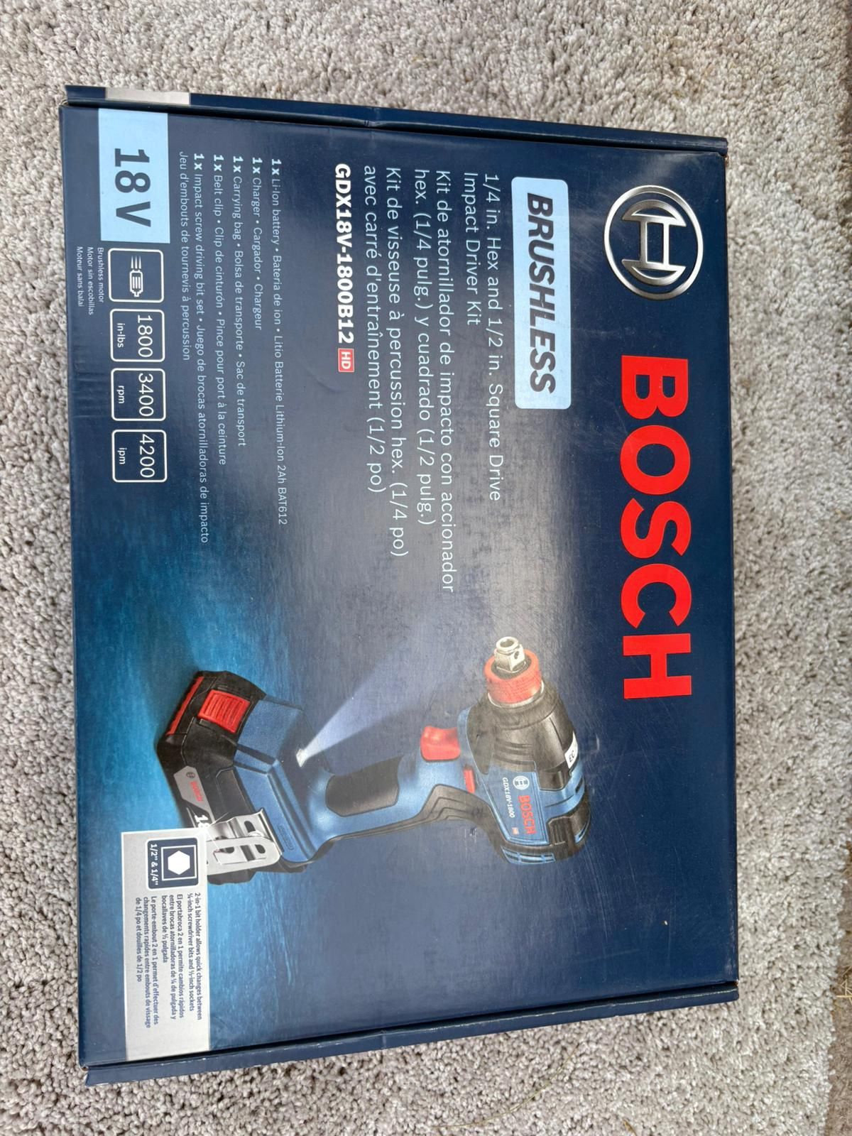 Bosch Brushless Square Drive Impact Kit