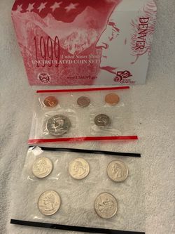 1999 US Mint Uncirculated Coin Set Denver