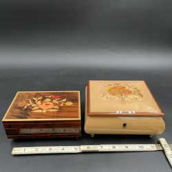 2 Pack Lot Of Working Italian Music/Jewelry Boxes