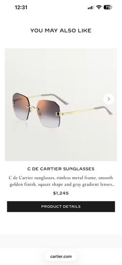 Authentic Cartier Sunglasses