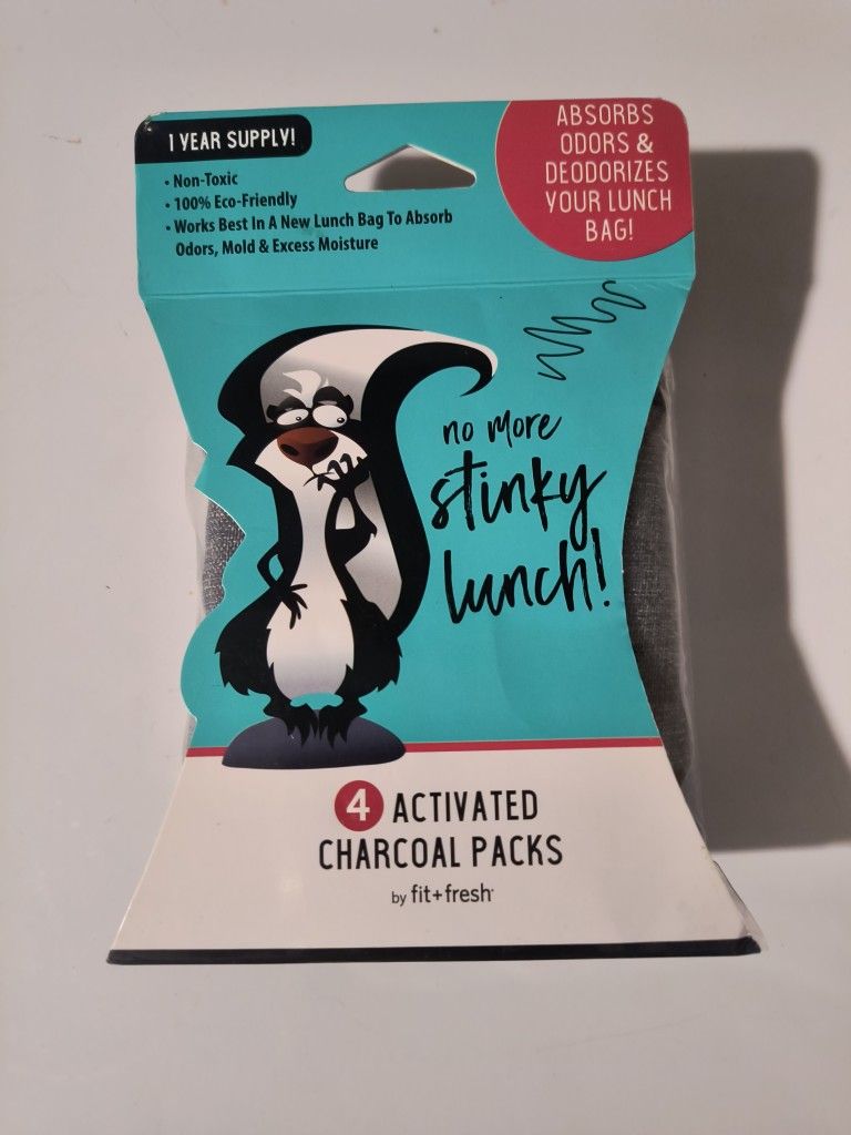 Fit+Fresh Four Pack Activated Charcoal Packs