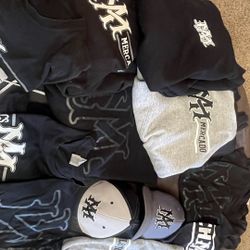 Lot of Athletics Mercado Jerseys, Drifits, Hoodies, Pants, Visors, etc.