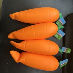 Squeezy Lot Of 4 Carrot Plush Stuffed Toy