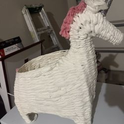 Little Girls Unicorn Basket